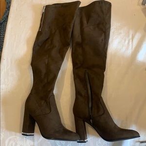 Marc Fisher Dark Green Knee High Boots Size 9